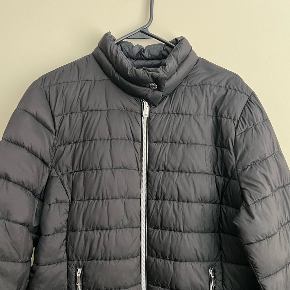 Black Packable Puffer Jacket Women's Sz XL - Picture 2 of 8